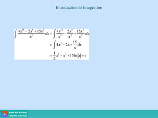 Introduction to Integration
 
