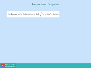 Introduction to Integration
 