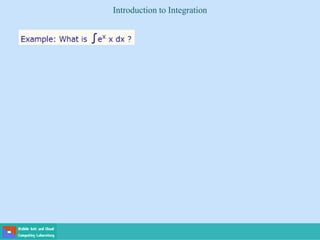 Introduction to Integration
 
