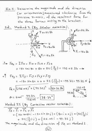 Engineering mechanics staticslecturenotes | PDF