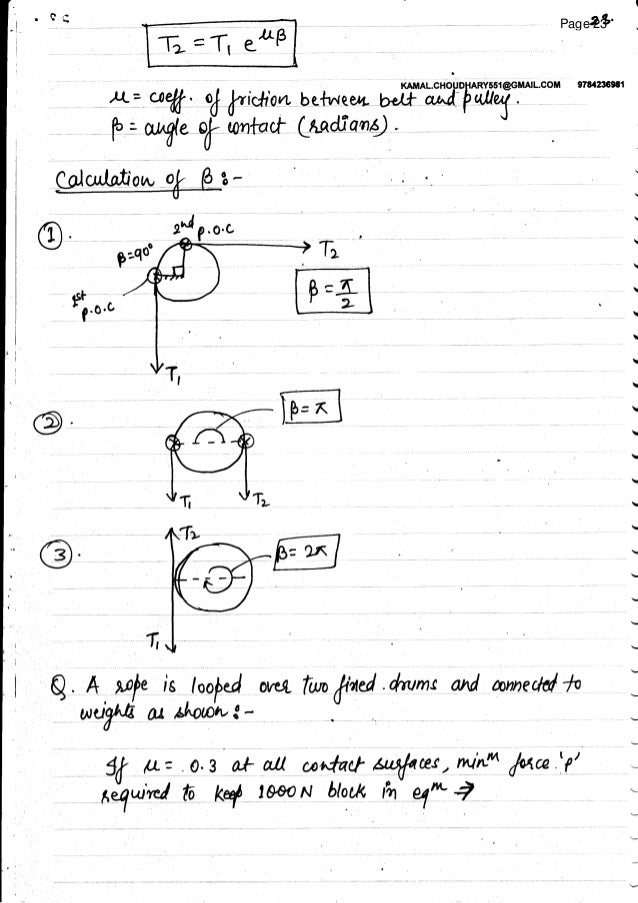 Engineering Mechanics-Previous Year Question Paper