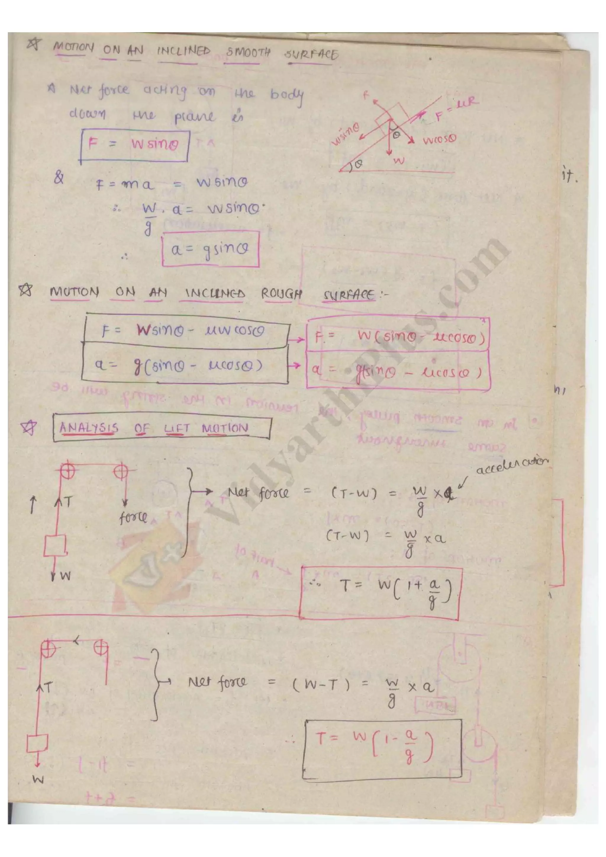 Handwritten Engineering Notes Engineering mechanics 2 handwritten classes notes (study materials) for ...