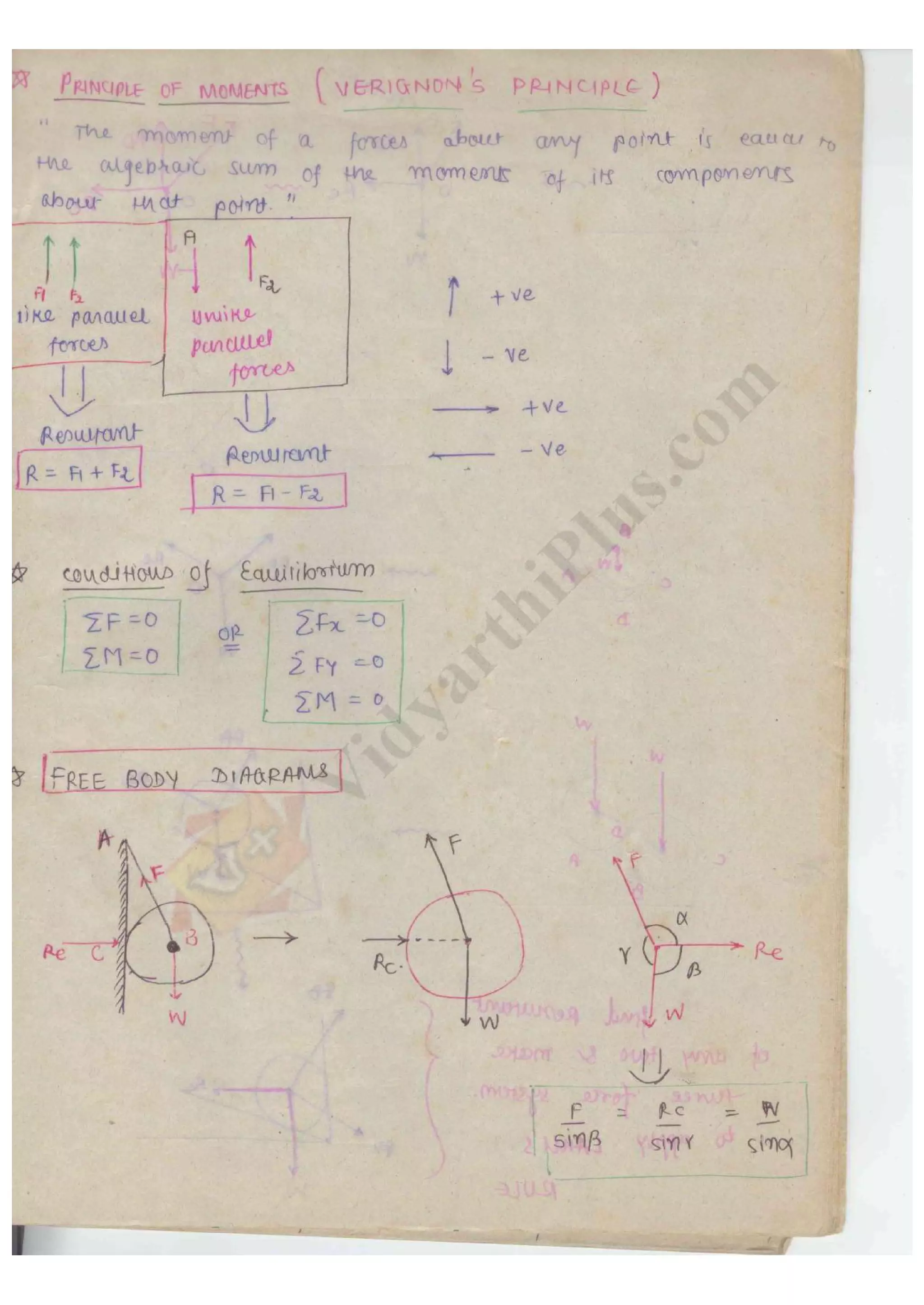 Engineering mechanics 2 handwritten classes notes (study materials) for ...