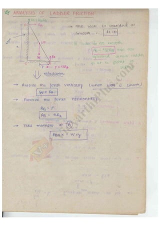 Mechanics 2 Notes.pdf Engineering mechanics 2 handwritten classes notes (study materials) for ...