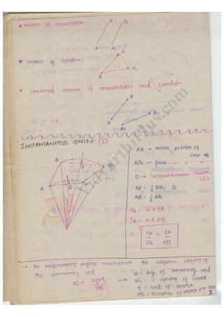 Handwritten Engineering Notes Engineering mechanics 2 handwritten classes notes (study materials) for ...