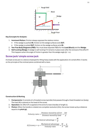 Engineering mechanics notes for mechanical engineering JNTUH | PDF