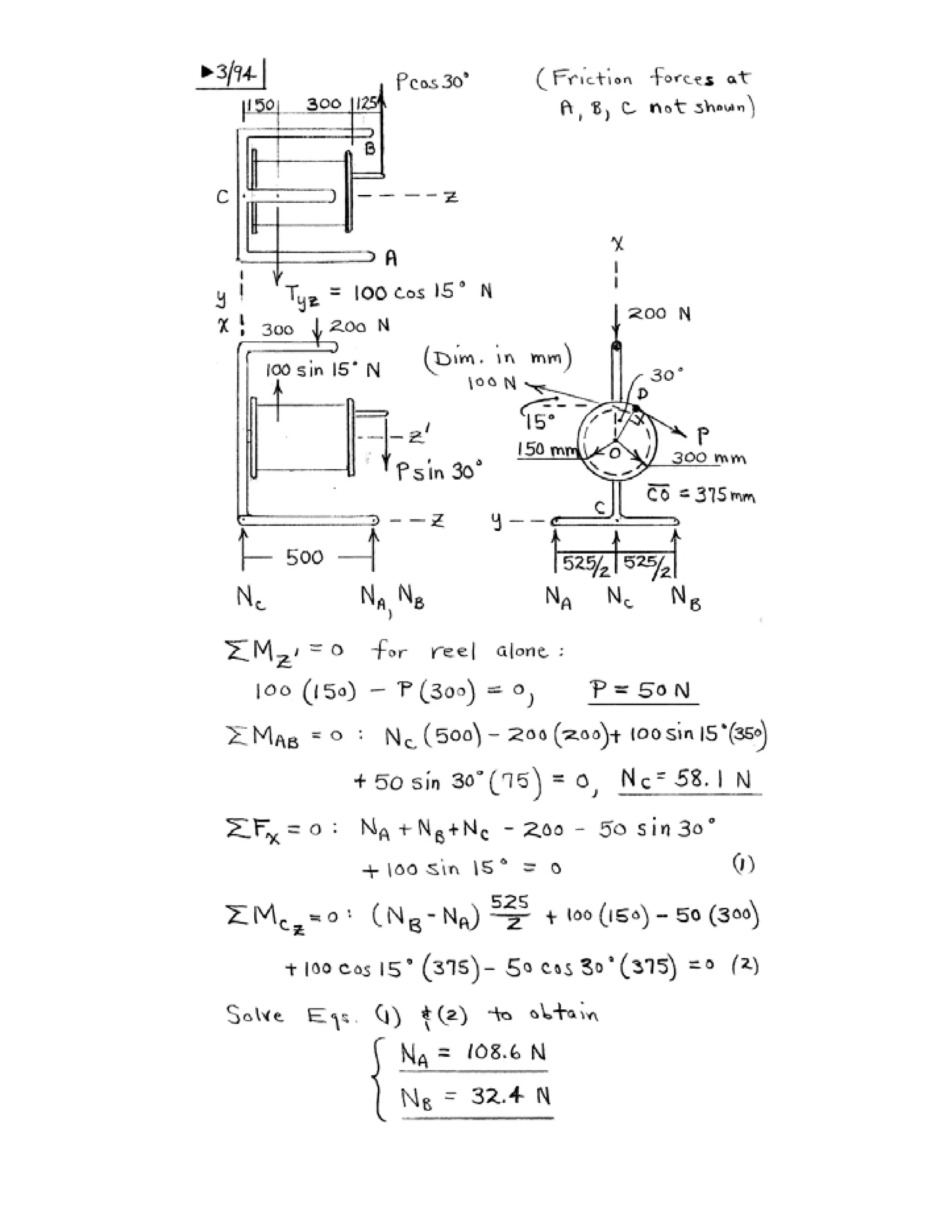Engineering mechanics statics j.l.meriam-l.g.kraige-solution manual (5th ed)
