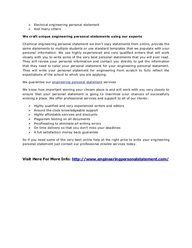 engineering personal statement