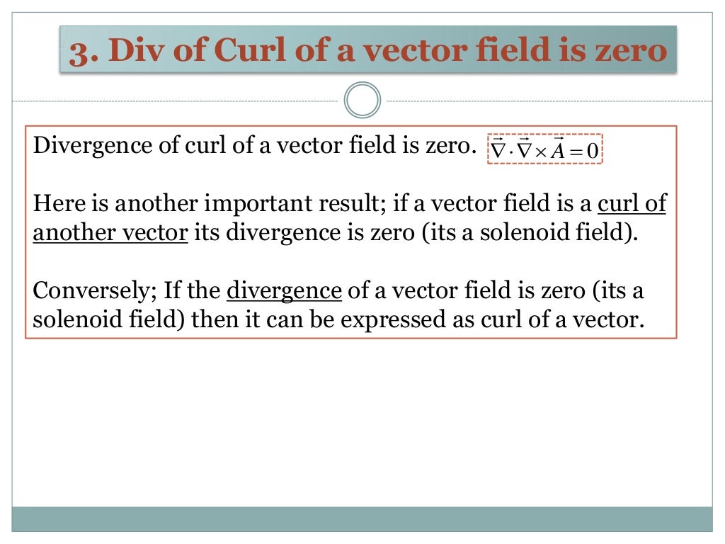 Vector Calculus.