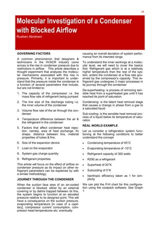 24
Molecular Investigation of a Condenser
with Blocked Airflow
-
-
-
·
· -
·
·
·
·
·
-
 