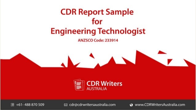 CDR Report Sample: Engineering Technologist
ANZSCO Code: 233914
The Competency Demonstration Report Sample for Engineering...