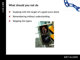 Reading prescribed text books is a must