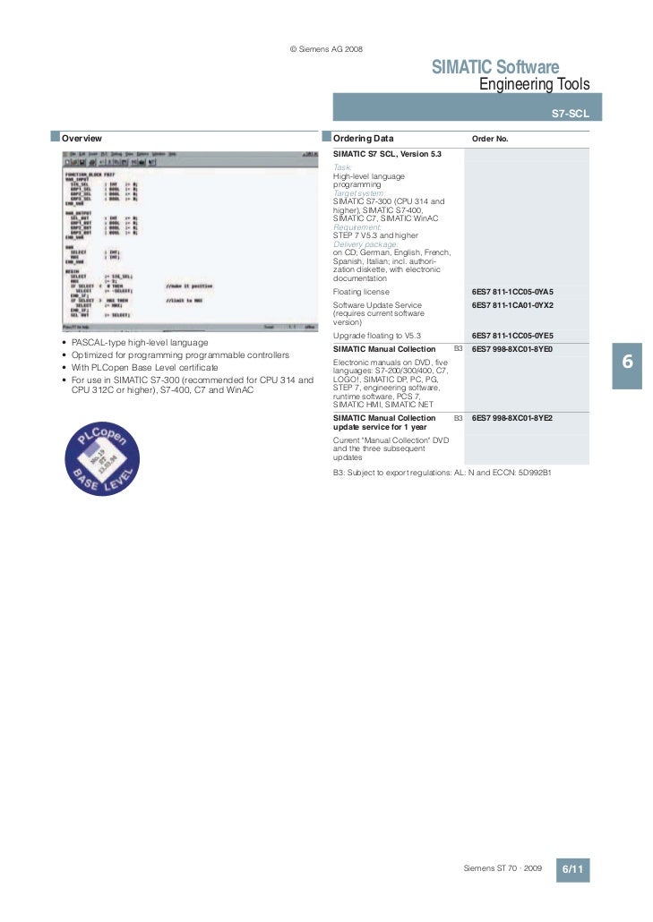 Engineering Tools Simatic Software