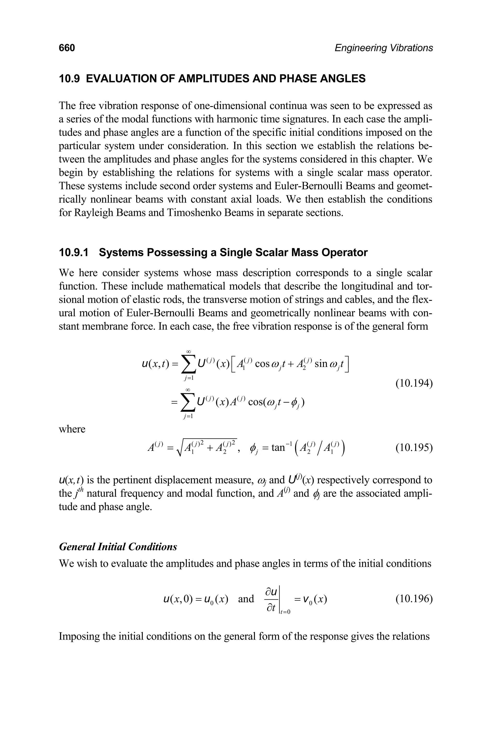 Engineering Vibrations Engineering Vibrations