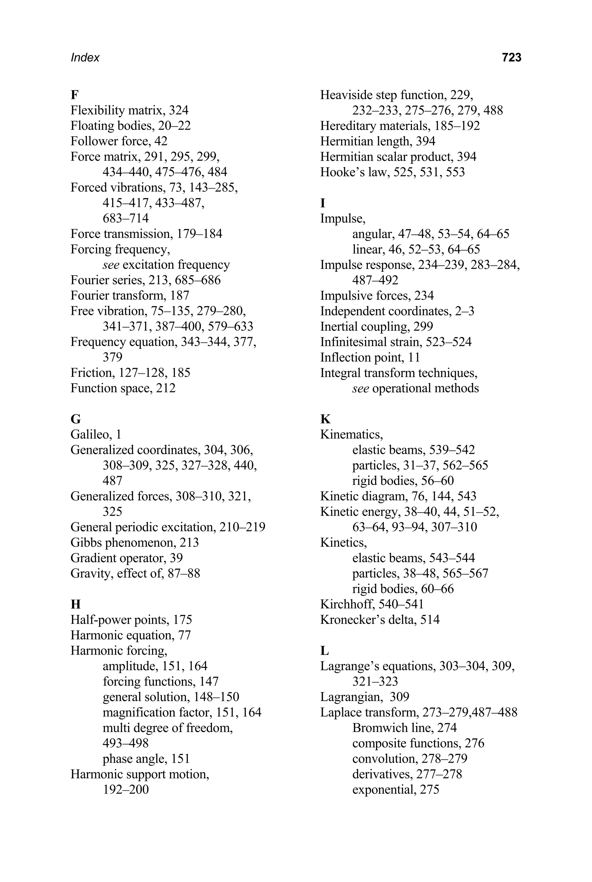 Engineering Vibrations Engineering Vibrations
