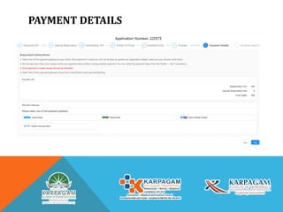 PAYMENT DETAILS
 