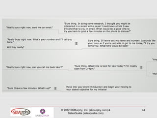 © 2012 SKMurphy, Inc. (skmurphy.com) &   44
     SalesQualia (salesqualia.com)
 