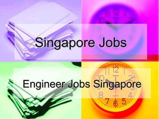 Singapore Jobs Engineer Jobs Singapore 
