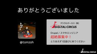 ꤬Ȥޤ
@tomzoh
ǥ륵`꣩
Drupal / ޥۥ󥸥˥
~ļУ
Ȥꤢ1[ӤƤ
ز: дزĤѤ ǥ ӴѸ
 