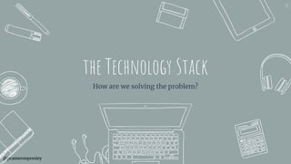 @pcameronpresley
the Technology Stack
How are we solving the problem?
50
 