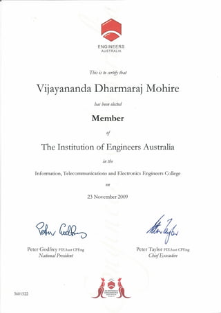 Engineers Australia member