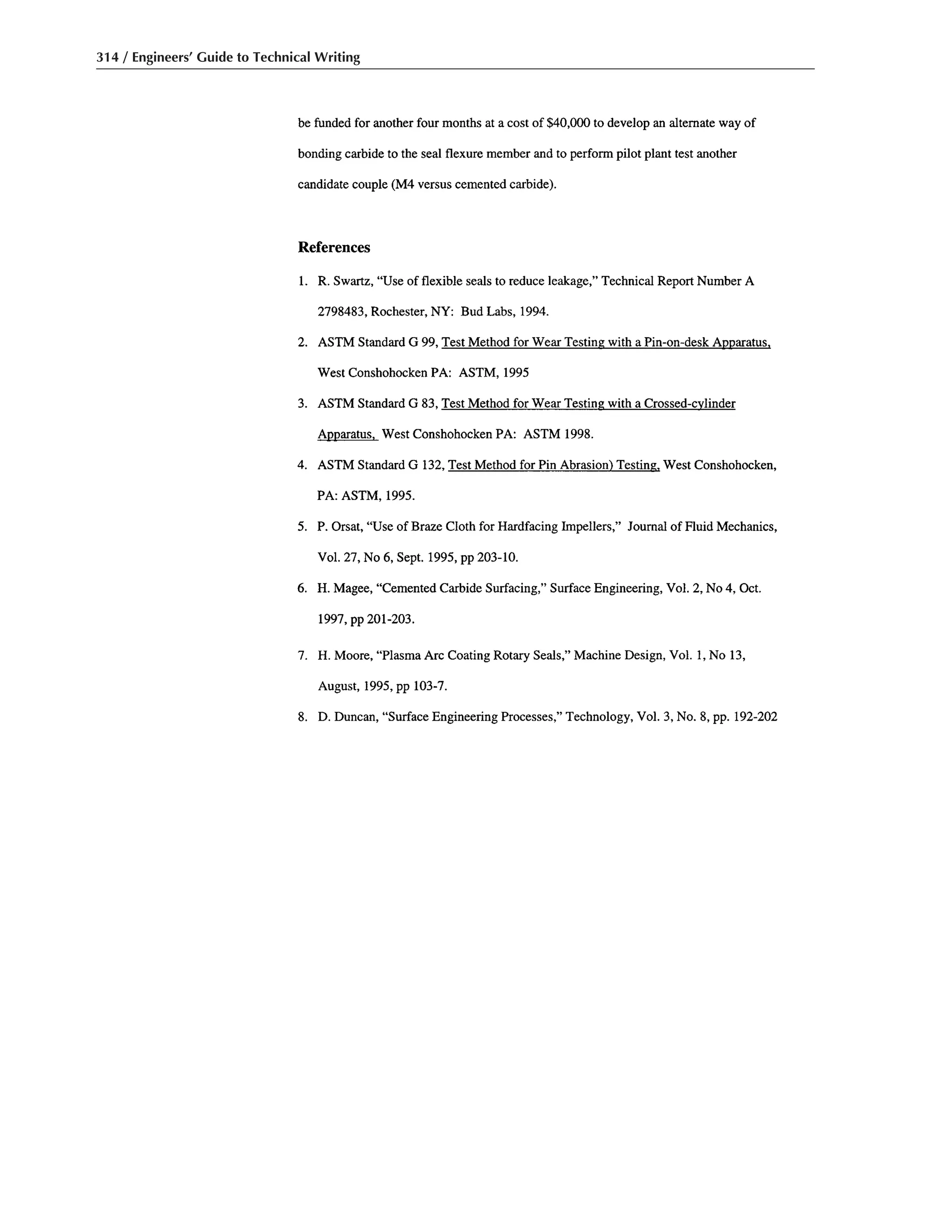 314 / Engineers’ Guide to Technical Writing
 