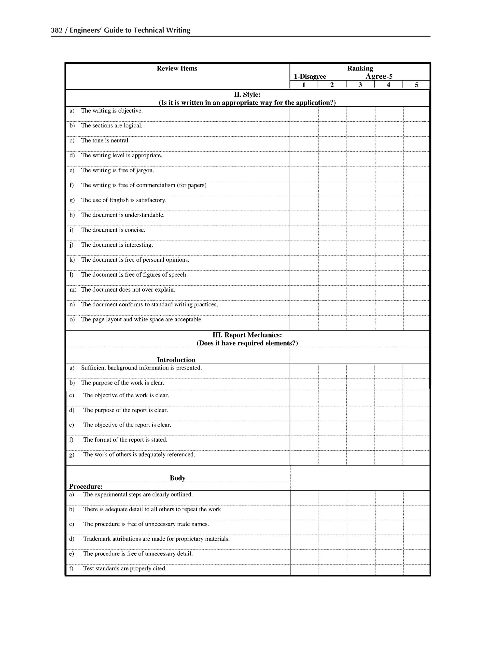 382 / Engineers’ Guide to Technical Writing
 