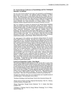 Example of a Technical Newsletter / 359
 