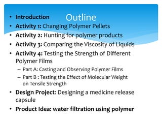 Polymers, water filtration using polymer | PPTX