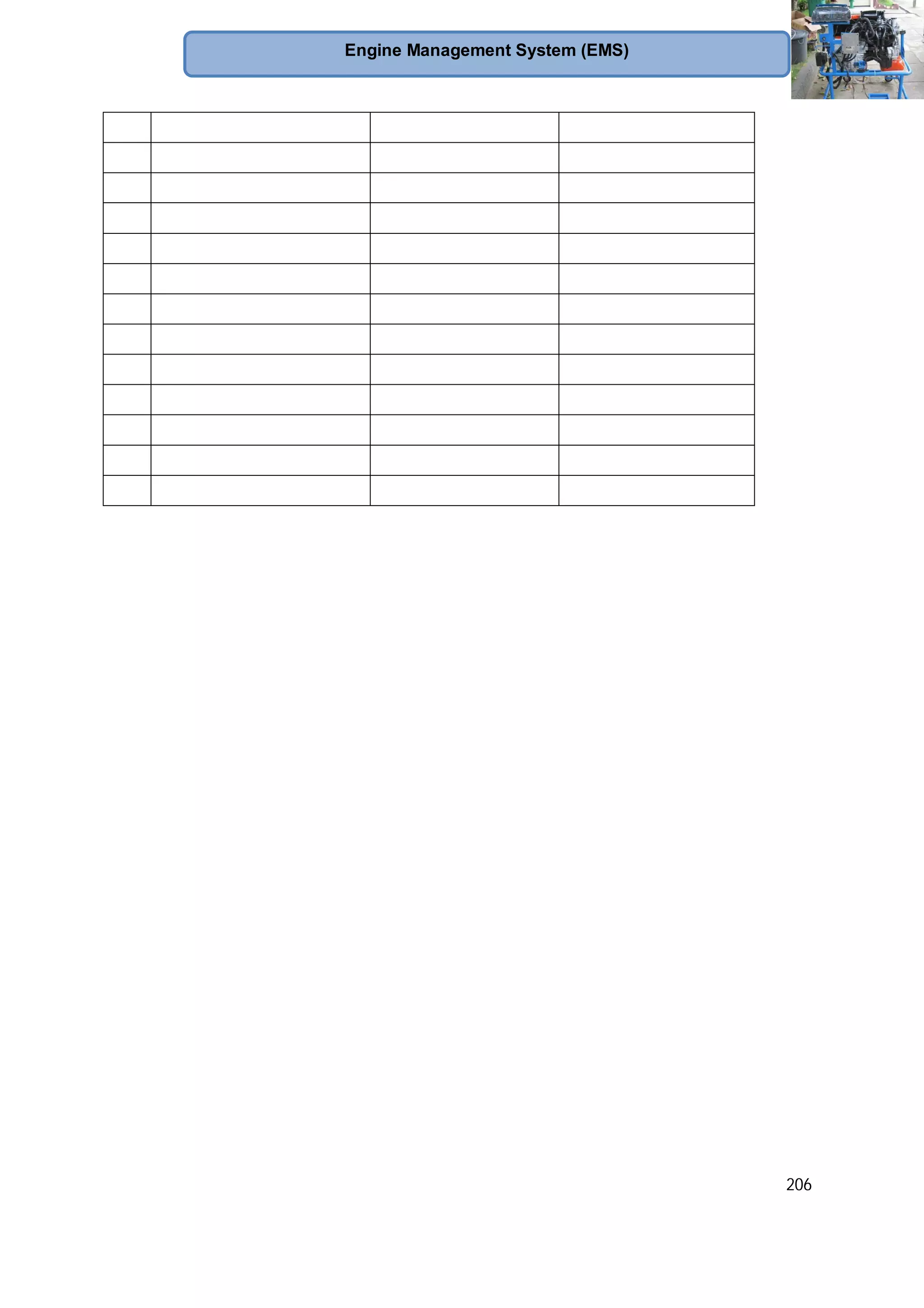 206
Engine Management System (EMS)
 