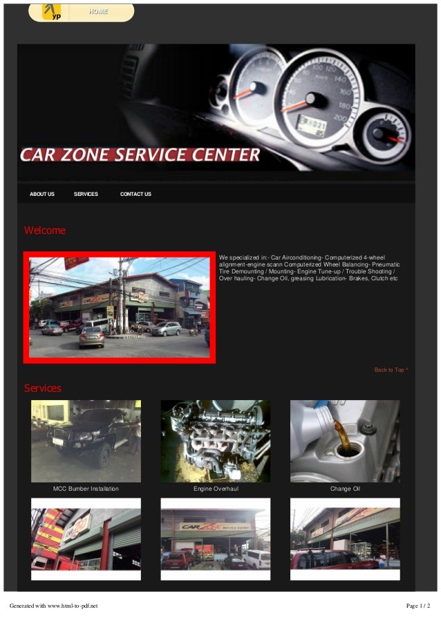 Engine Ovehaul and Tune Up - Car Zone Service Center