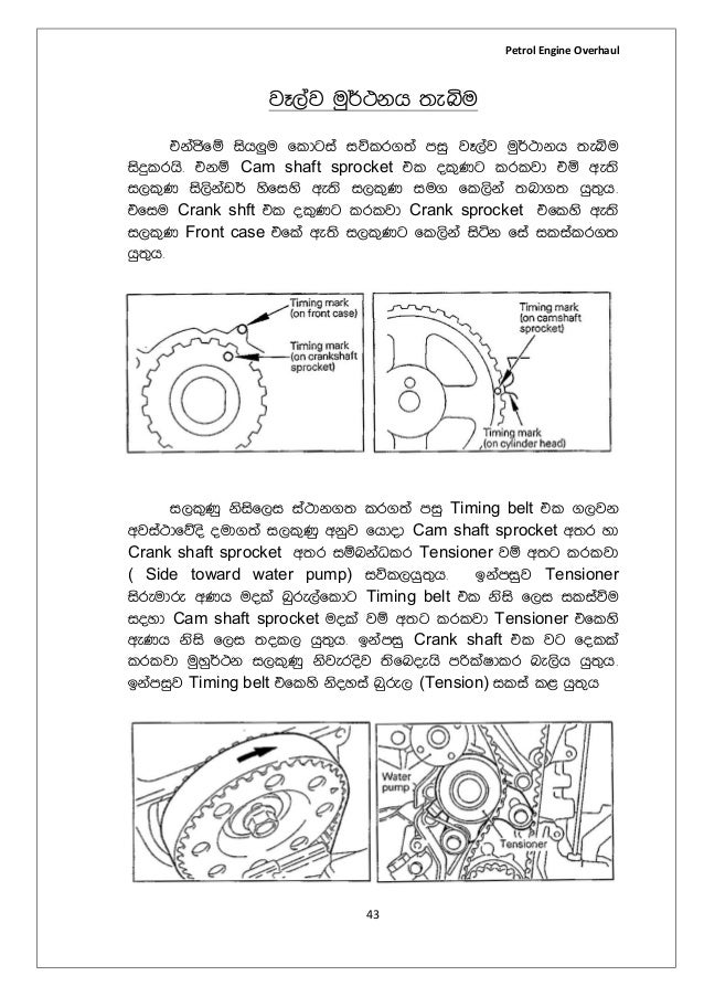 automobile Petrol Engine overhaul sinhala