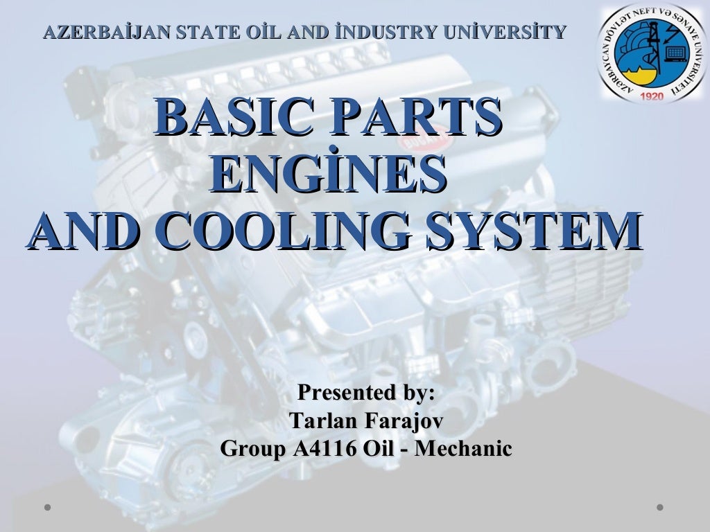 Engines and cooling system