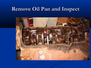 Remove Oil Pan and InspectRemove Oil Pan and Inspect
 
