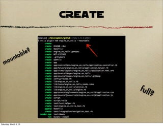 CREATE


           le?
     un tab
  mo



                                 full
                                      ?


Saturday, March 9, 13
 