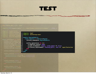 TEST




Saturday, March 9, 13
 