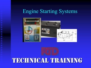 Engine Starting Systems

Technical Training

 