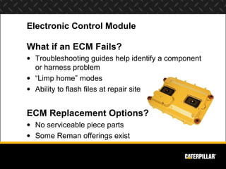 Electronic Control Module
What if a Sensor or Wiring Harness Fails?
• Decision to repair or replace depends on the problem...