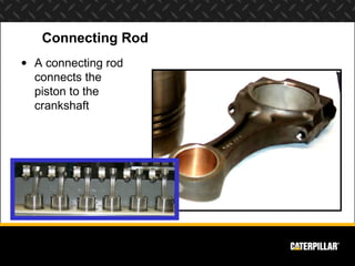 Connecting Rod
• A connecting rod
  connects the
  piston to the
  crankshaft
 