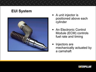 EUI System
             • A unit injector is
               positioned above each
               cylinder

             • ...