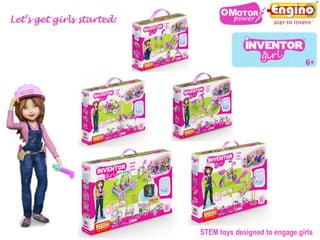 Let’s get girls started:
STEM toys designed to engage girls
 