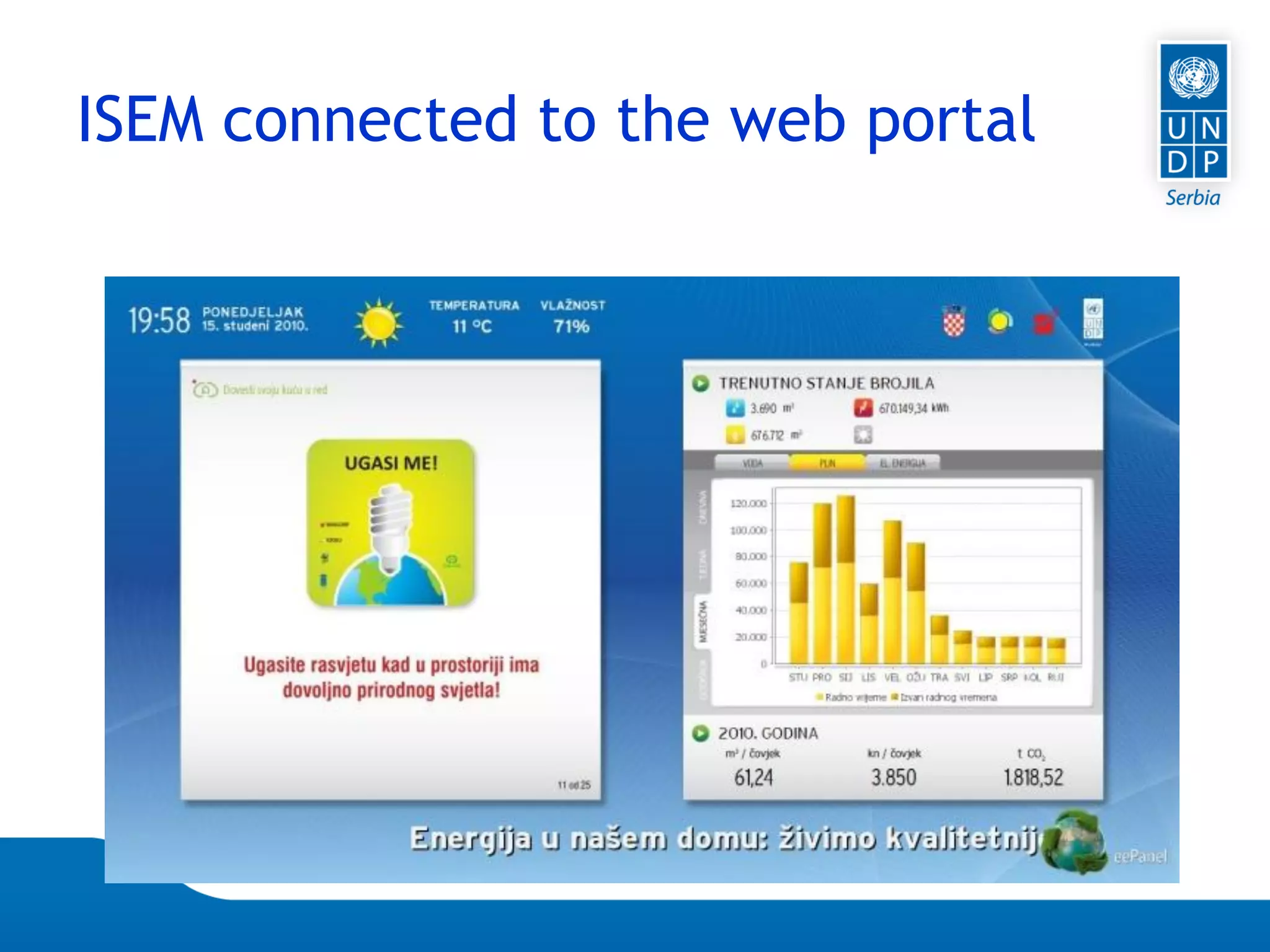 Page 20
ISEM connected to the web portal
 