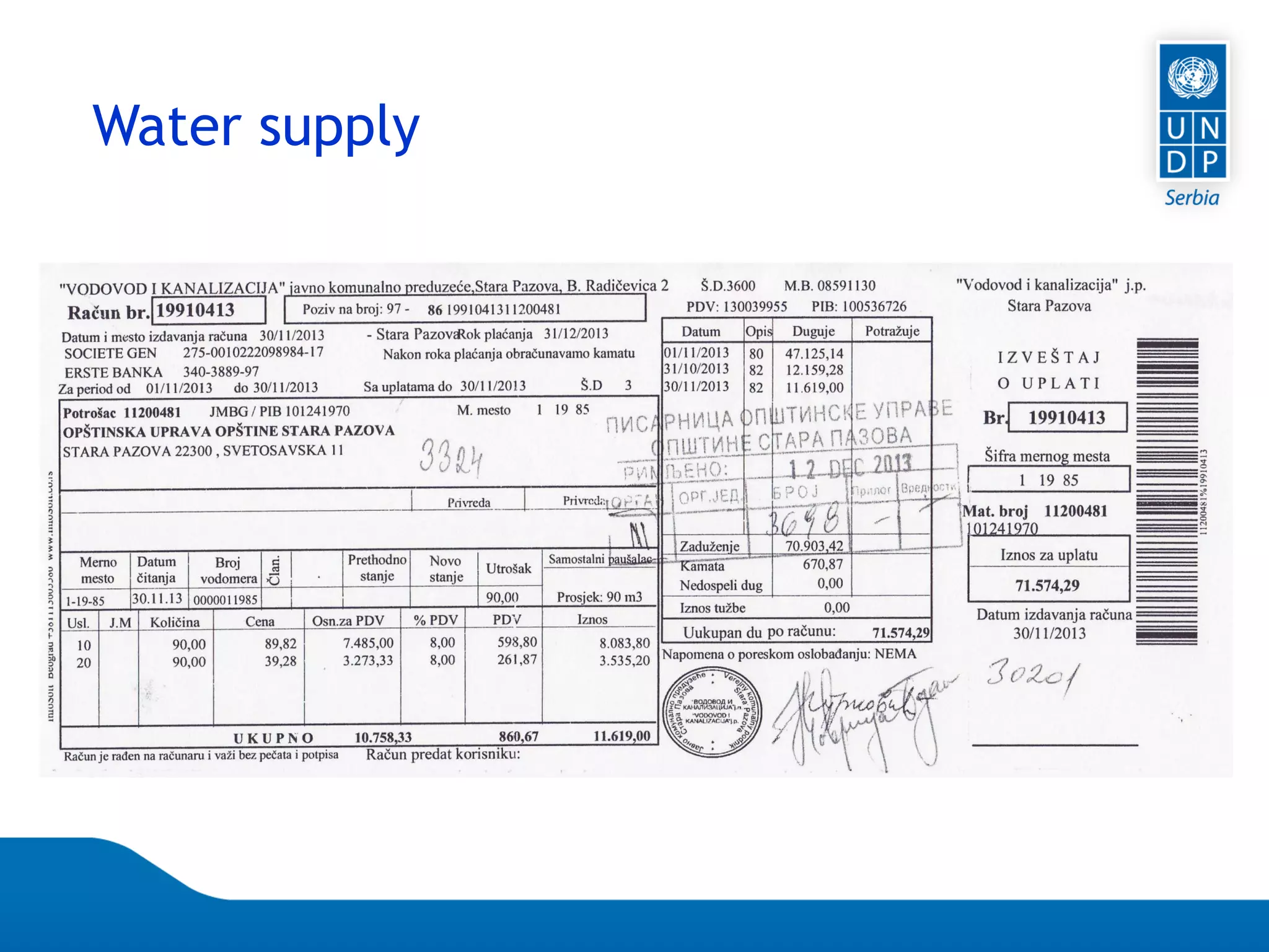 Page 74
Water supply
 