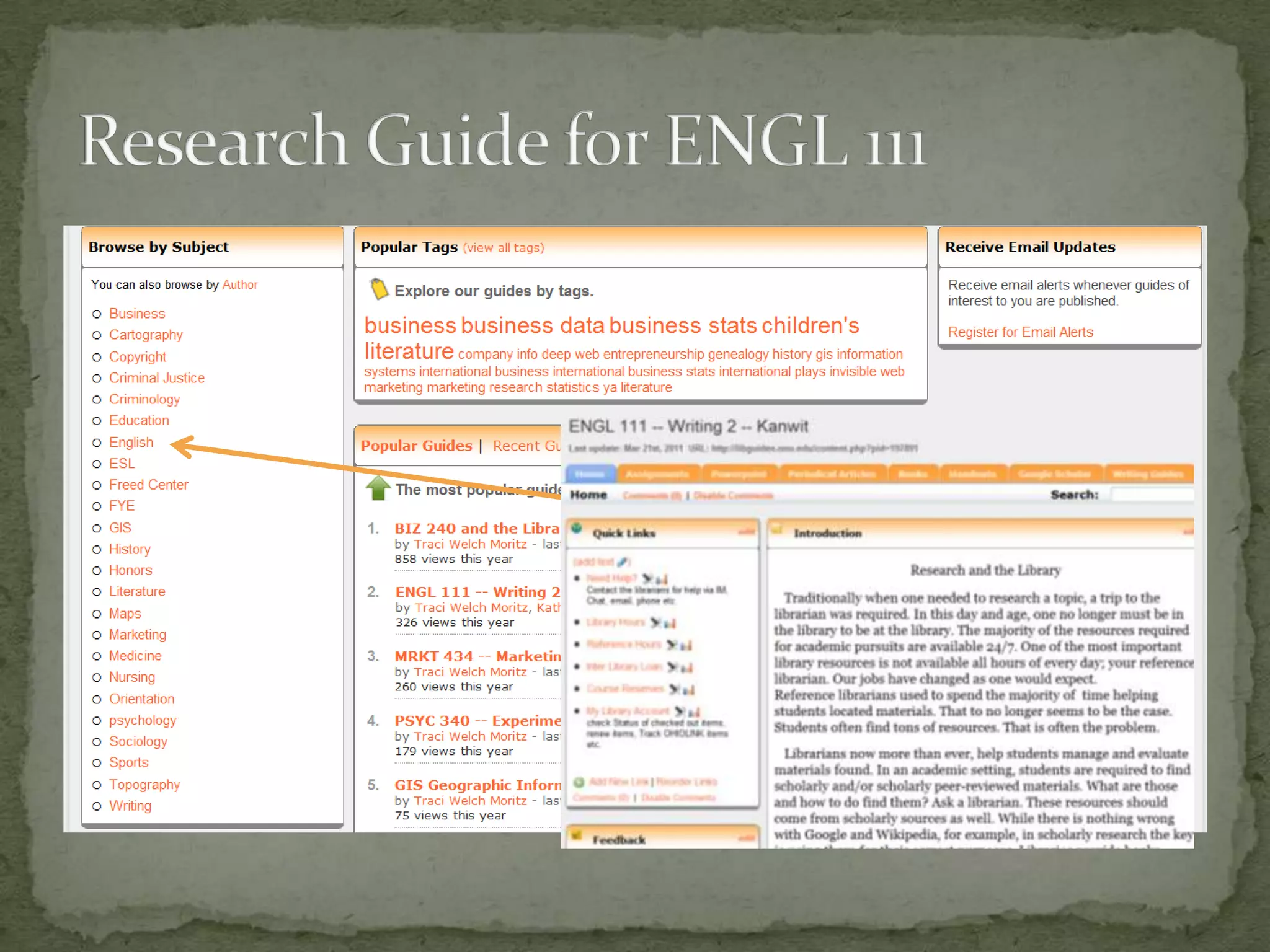 Research Guide for ENGL 111