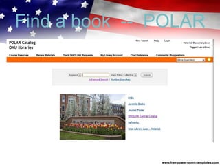 Find a book -- POLAR
 