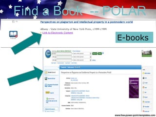 Find a Book -- POLAR
E-books
 