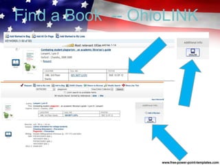 Find a Book -- OhioLINK
 
