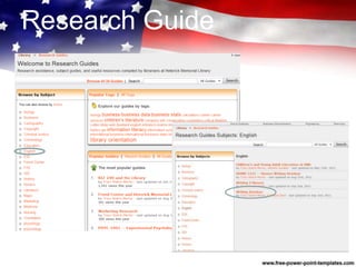Research Guide
 