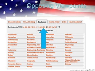 Opposing Viewpoints
 