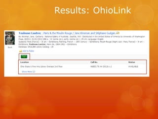 Results: OhioLink

 